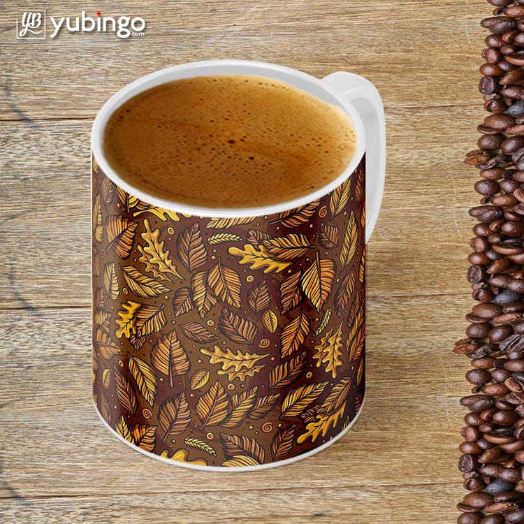Autumn Leaves Customised Alphabet Coffee Mug - product image 4