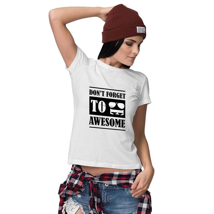 Be Awesome Women T-Shirt - corporate gift by YuBingo