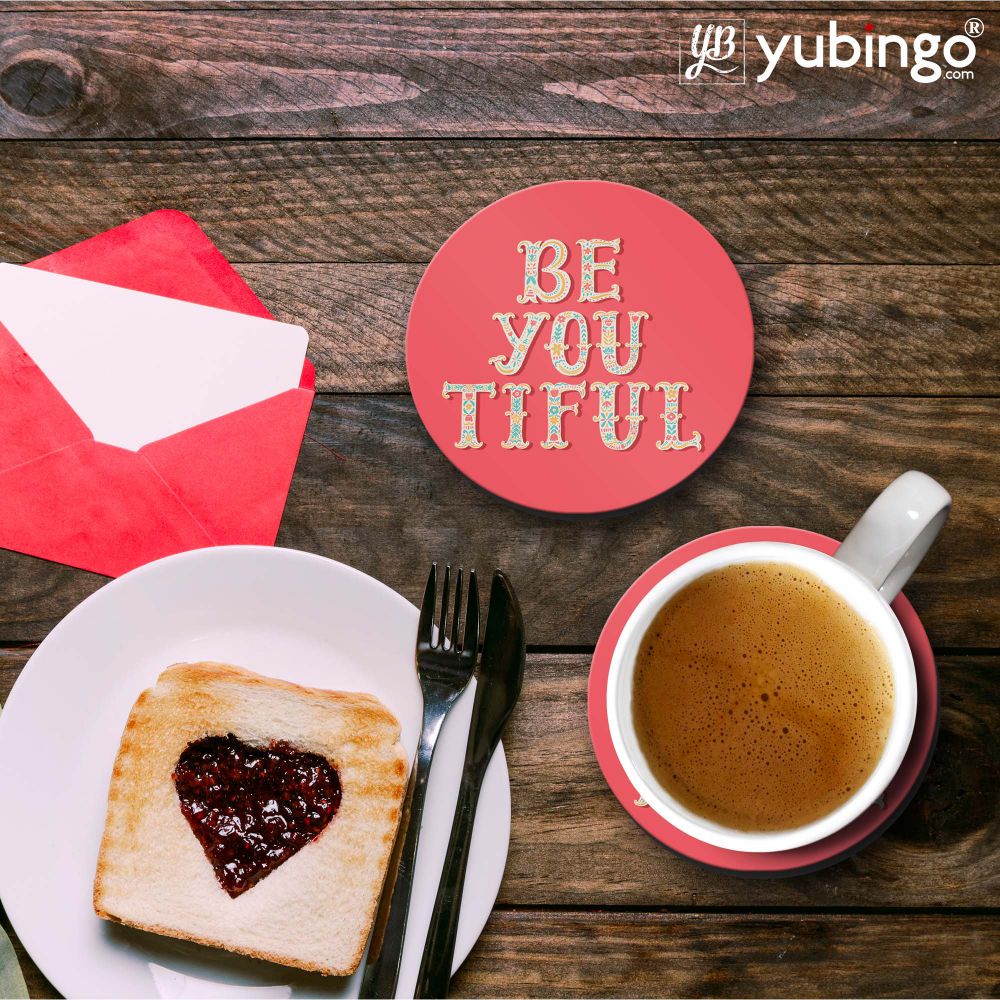 Be You Tiful Coasters - corporate gift by YuBingo
