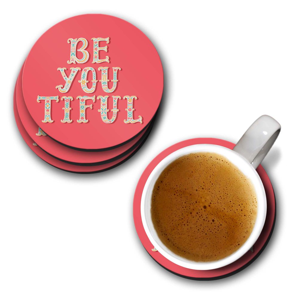 Be You Tiful Coasters - corporate gift by YuBingo