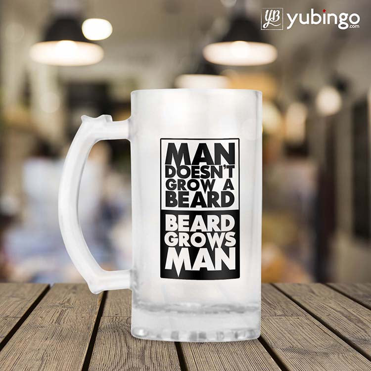 Beard Grows Man Beer Mug - corporate gift by YuBingo