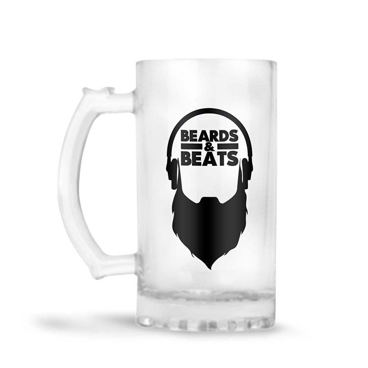 Beards And Beats Beer Mug - corporate gift by YuBingo
