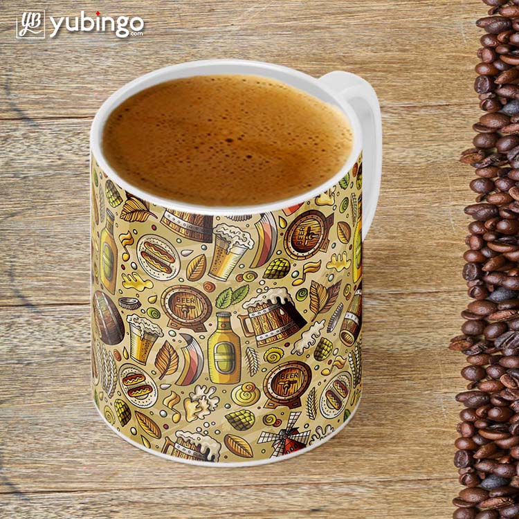 Beer Overflow Customised Alphabet Coffee Mug - product image 4