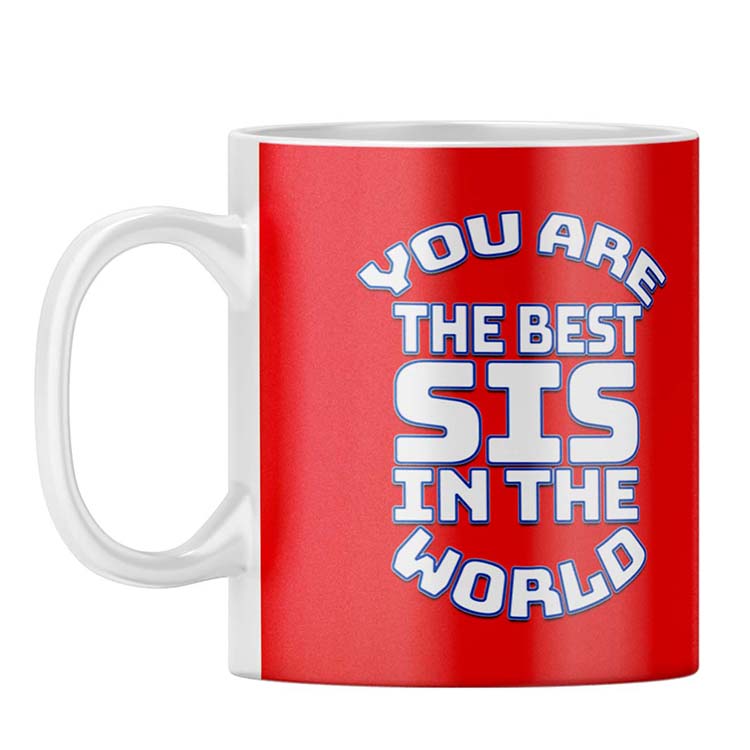 Best Sister In The World Coffee Mug - corporate gift by YuBingo