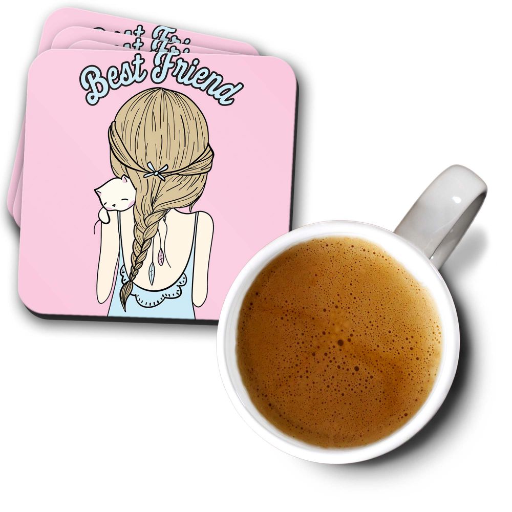 Bestest Friends Coasters - corporate gift by YuBingo