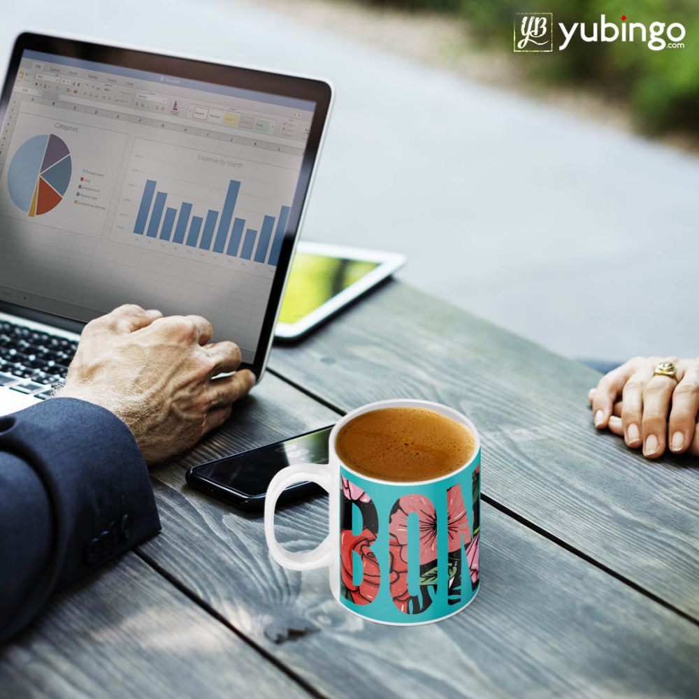 Bonjour Coffee Mug - corporate gift by YuBingo