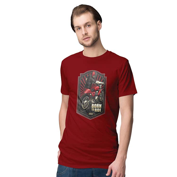 Born To Ride Bike Men T-Shirt - corporate gift by YuBingo