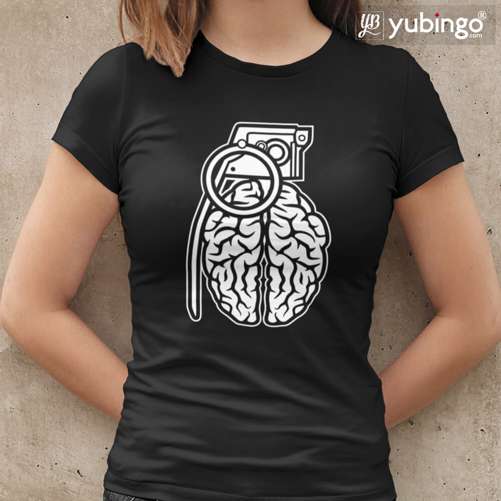 Brain Grenade T-Shirt-White