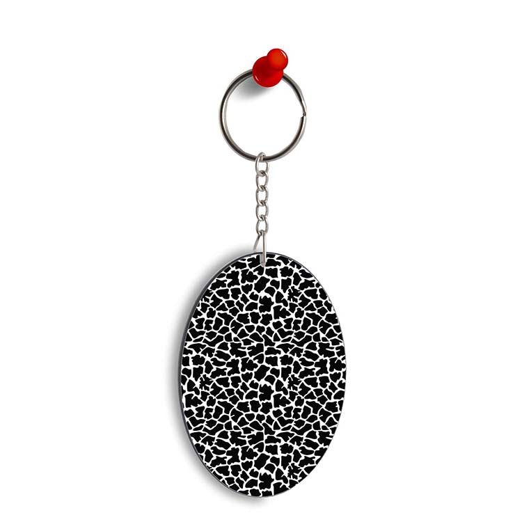 Animal Pattern Oval Key Chain - corporate gift by YuBingo