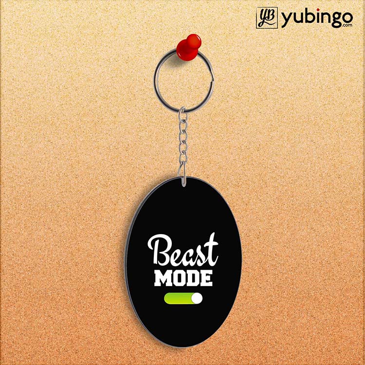 Beast Mode Oval Key Chain - corporate gift by YuBingo