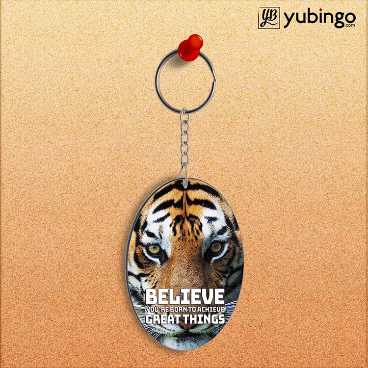 Believe Oval Key Chain - corporate gift by YuBingo