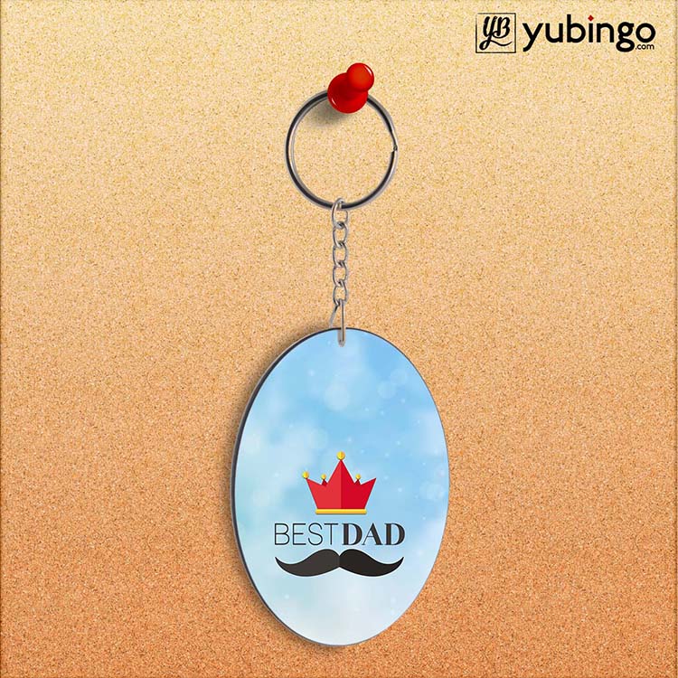 Best Dad Oval Key Chain - corporate gift by YuBingo