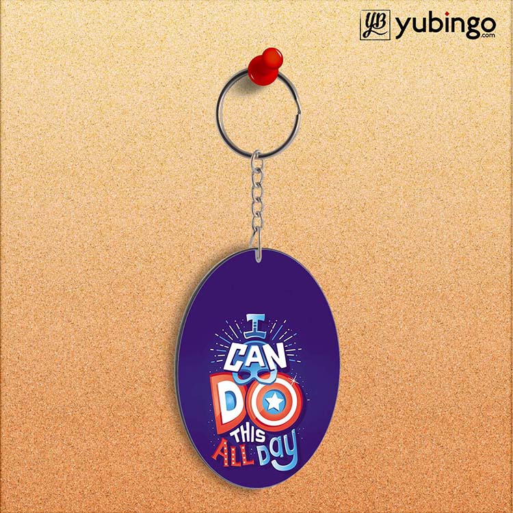 Can Do This All Day Oval Key Chain - product image 2