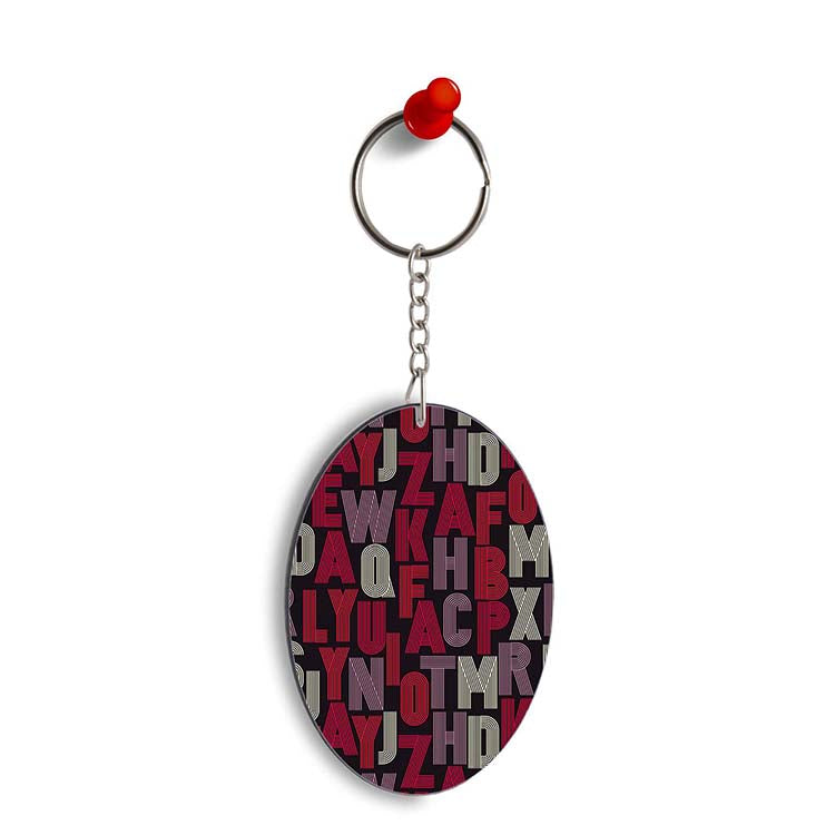 Cool Alphabets Oval Key Chain - corporate gift by YuBingo