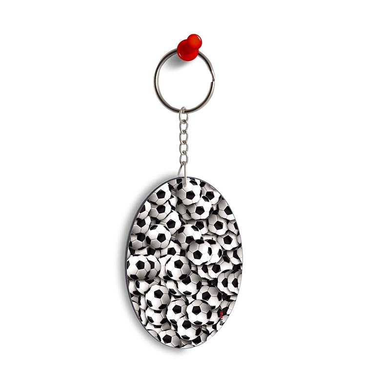 Footballs Oval Key Chain - corporate gift by YuBingo