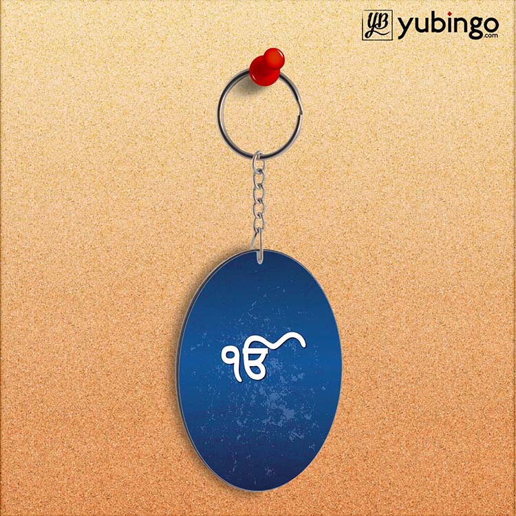 Ik Onkar Oval Key Chain - corporate gift by YuBingo