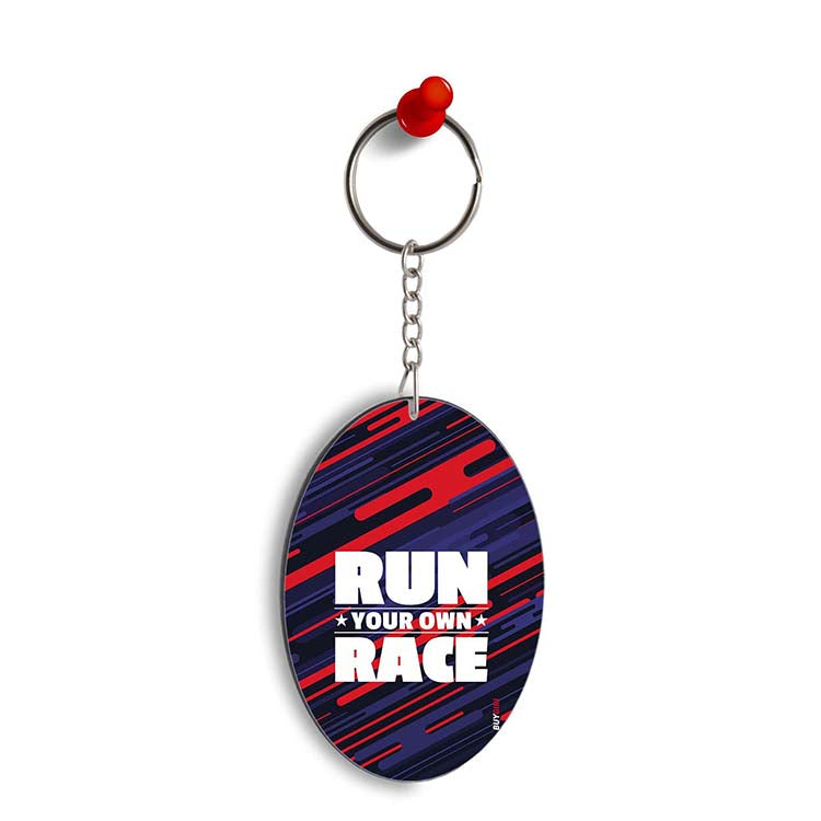 Run Own Race Oval Key Chain - corporate gift by YuBingo