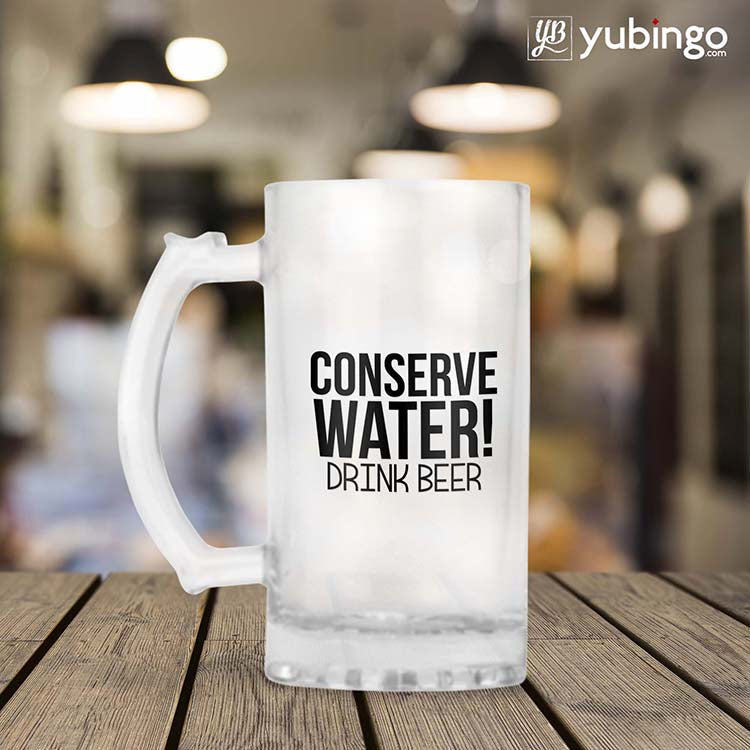 Conserve Water Drink Beer Beer Mug - corporate gift by YuBingo
