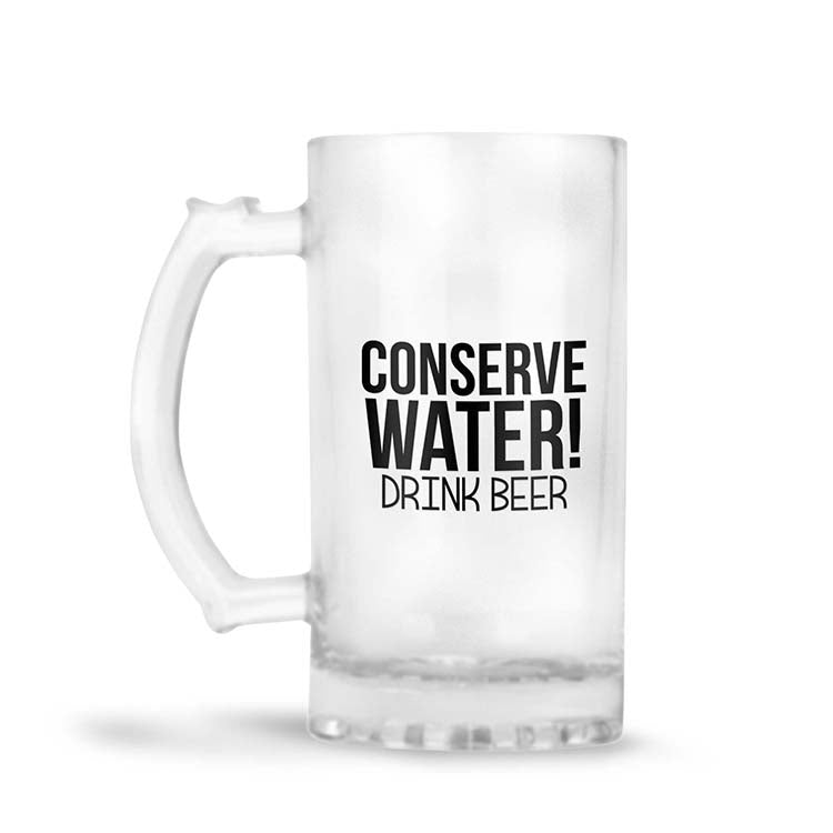 Conserve Water Drink Beer Beer Mug - corporate gift by YuBingo