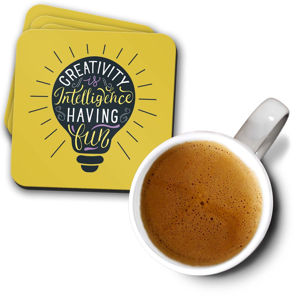 Creativity and Fun Coasters - corporate gift by YuBingo