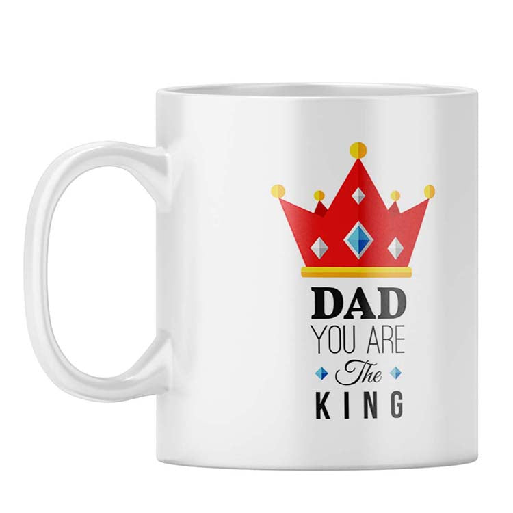 Dad Is King Coffee Mug - corporate gift by YuBingo