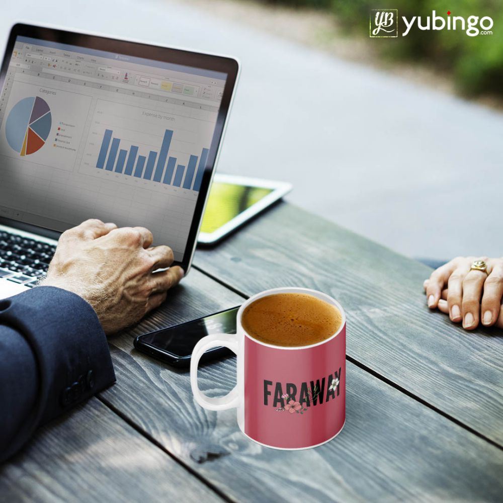 Far Away Coffee Mug - corporate gift by YuBingo
