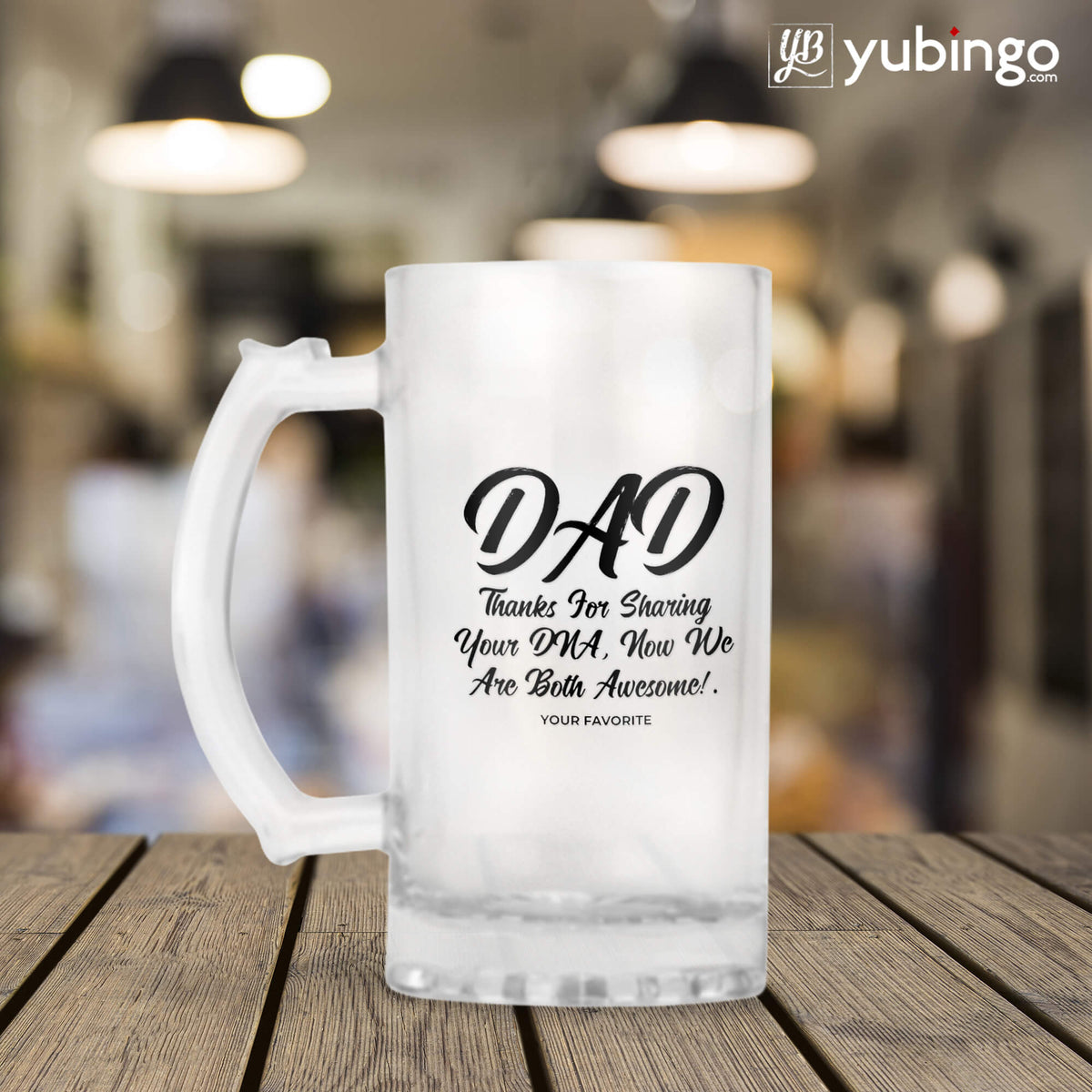 Dad Thanks for Sharing DNA Beer Mug - product image 2