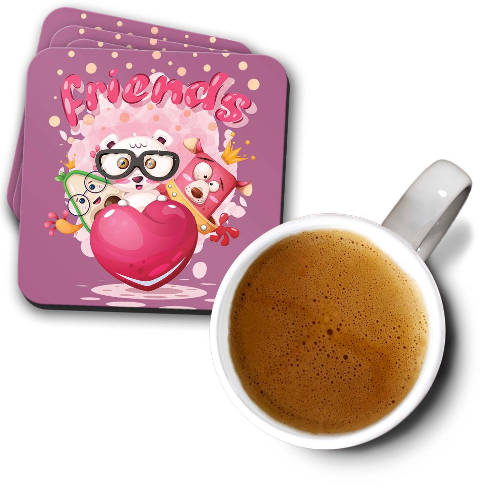 Friends Coasters - corporate gift by YuBingo