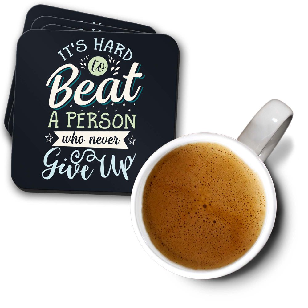 Hard To Beat Coasters - corporate gift by YuBingo