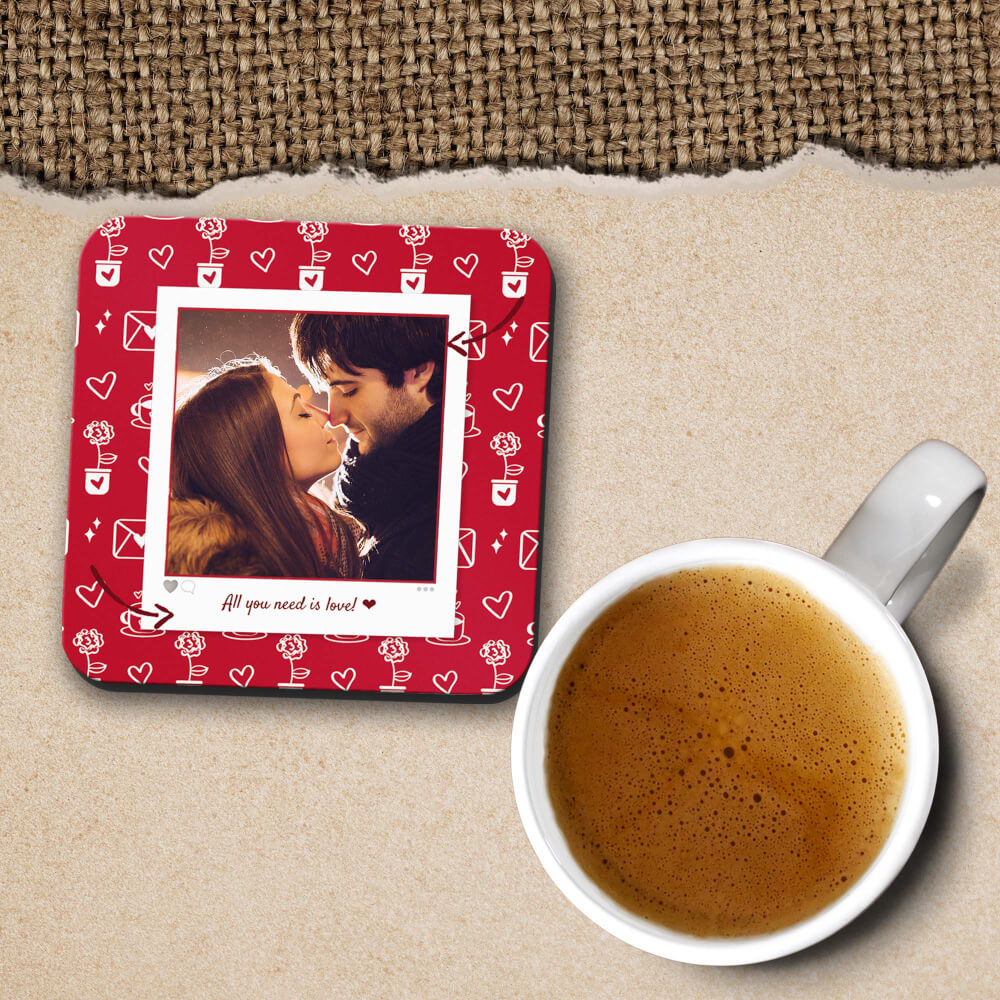 Hugs n Kisses Coasters - corporate gift by YuBingo