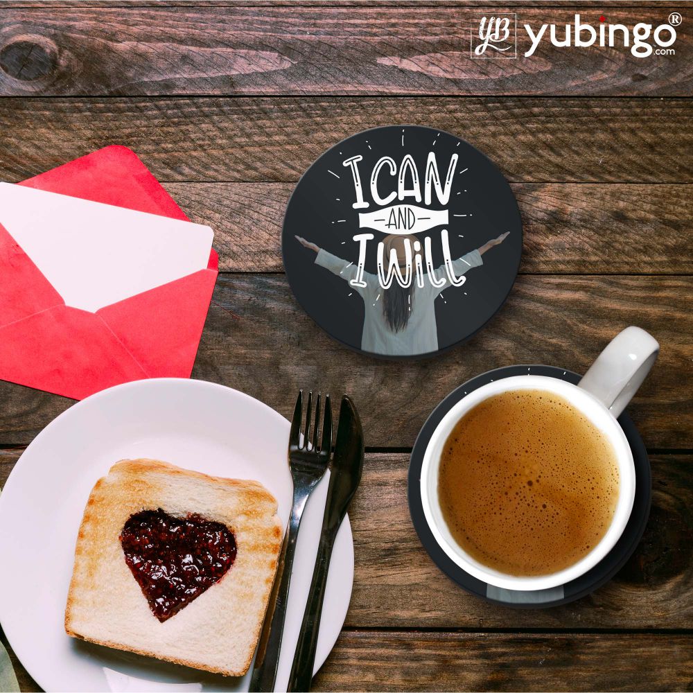 I Can and I Will Coasters - corporate gift by YuBingo