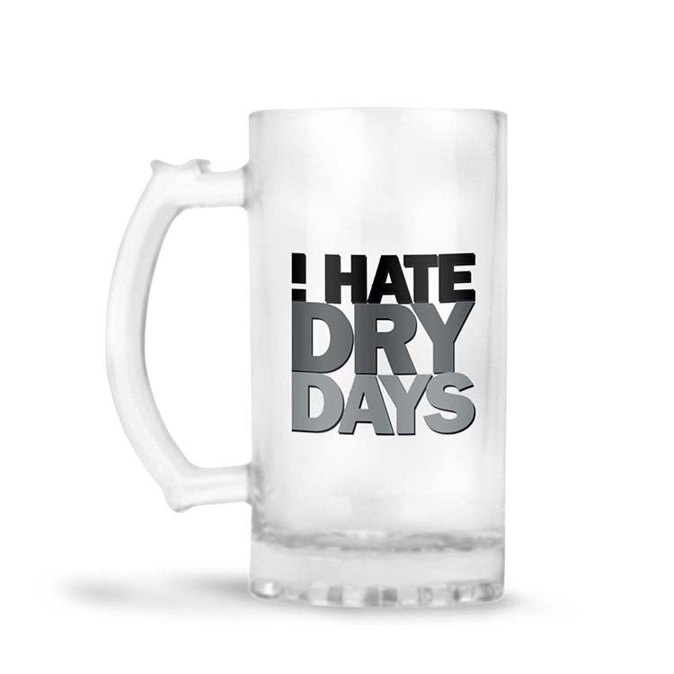 I Hate Dry Days Beer Mug - corporate gift by YuBingo
