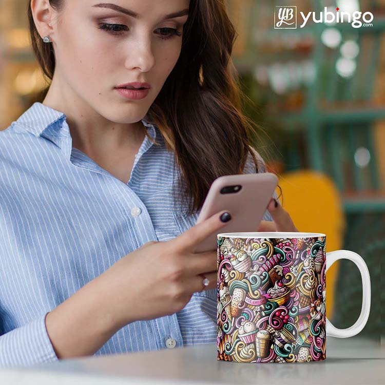 Ice Cream Explosion Customised Alphabet Coffee Mug - product image 3