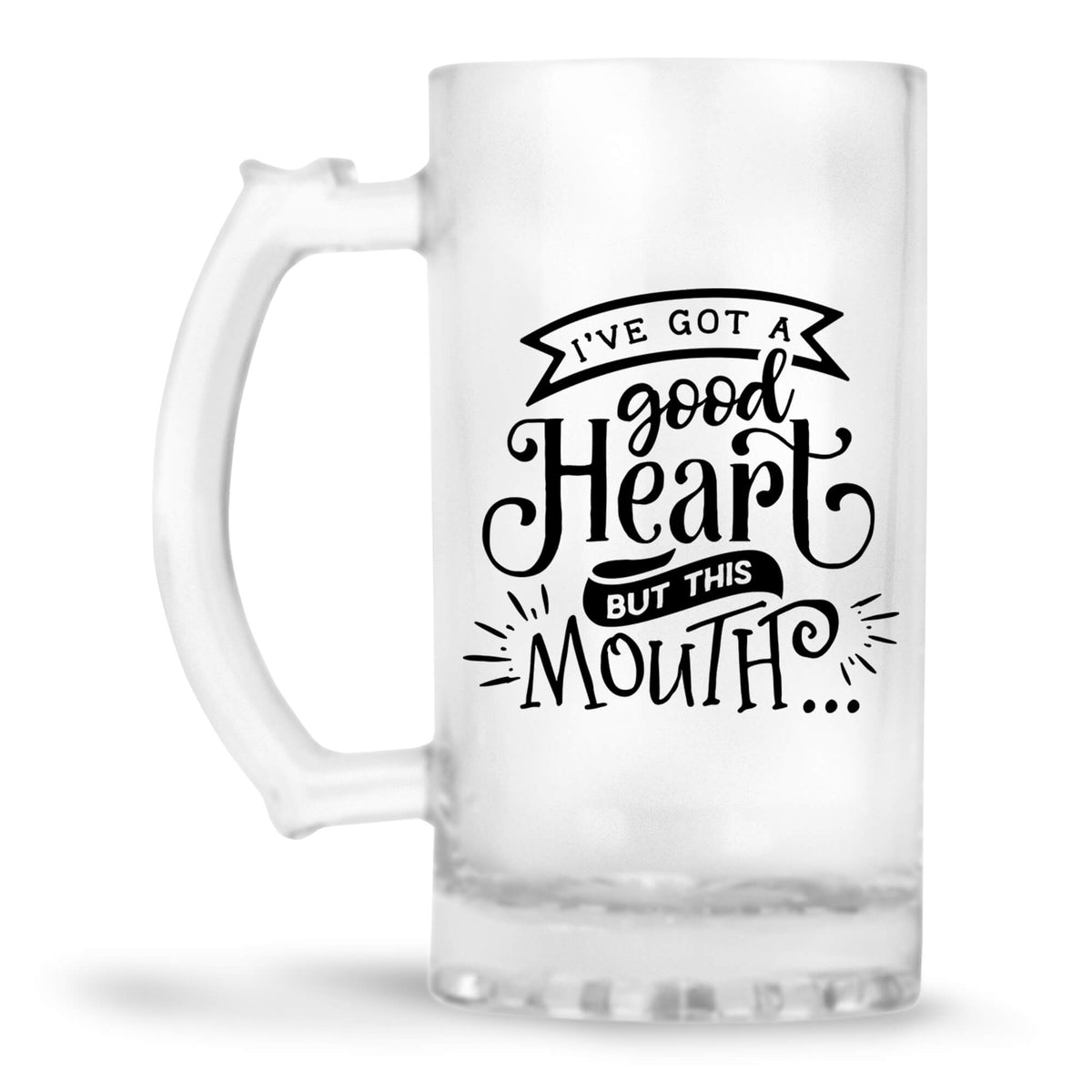 I'Hv Got A Good Heart But This Beer Mug - corporate gift by YuBingo