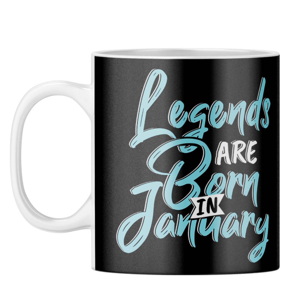 January Legends Coffee Mug - corporate gift by YuBingo