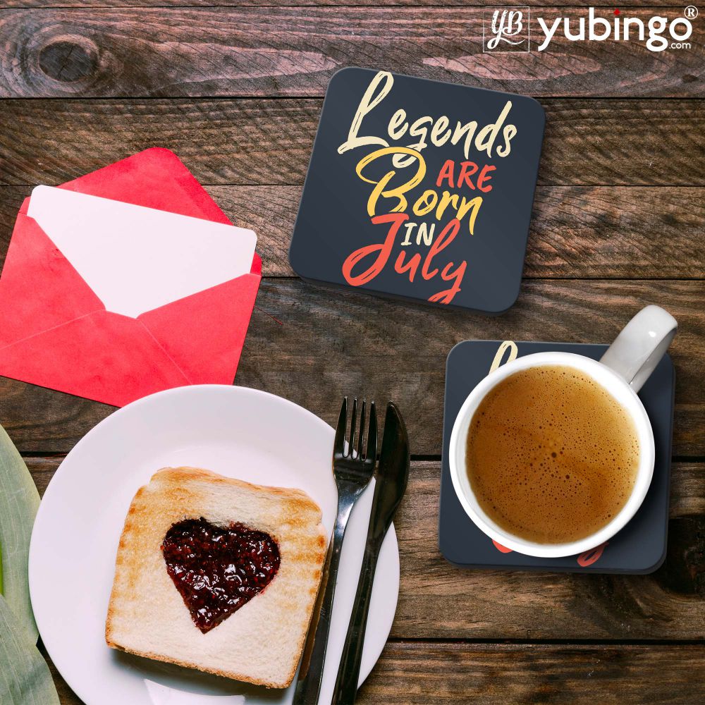 July Legends Coasters - corporate gift by YuBingo
