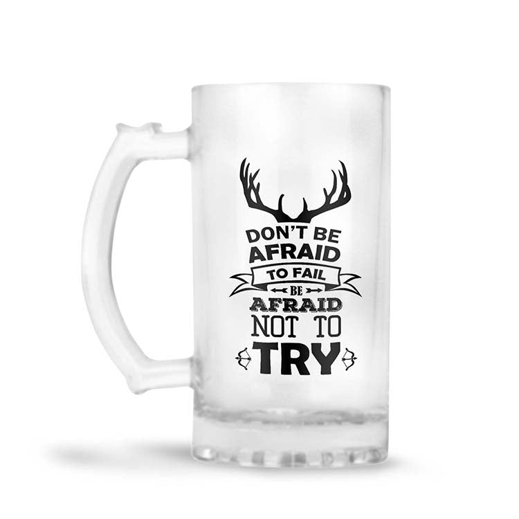 Keep Trying Beer Mug - corporate gift by YuBingo