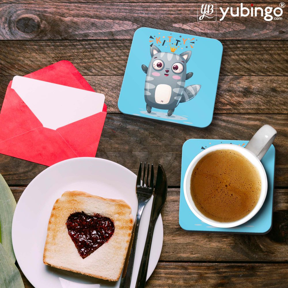 Kitty Coasters - corporate gift by YuBingo