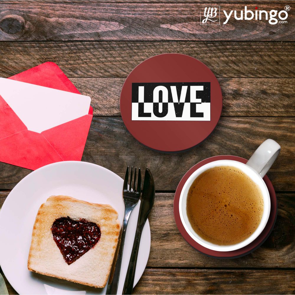 Love Quote Coasters - corporate gift by YuBingo