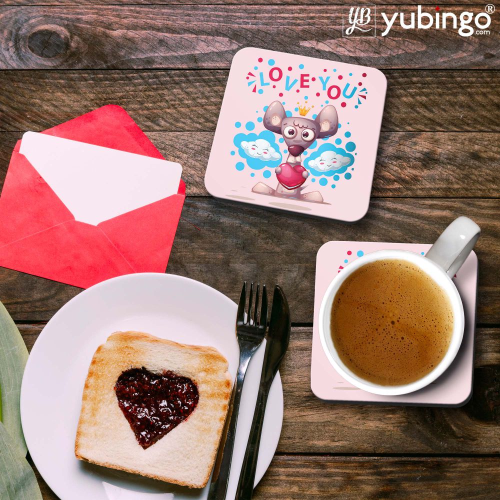 Love You Coasters - corporate gift by YuBingo