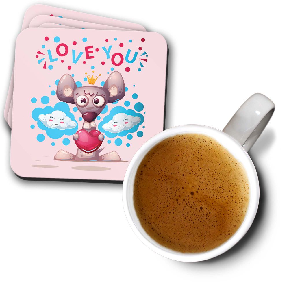 Love You Coasters - corporate gift by YuBingo