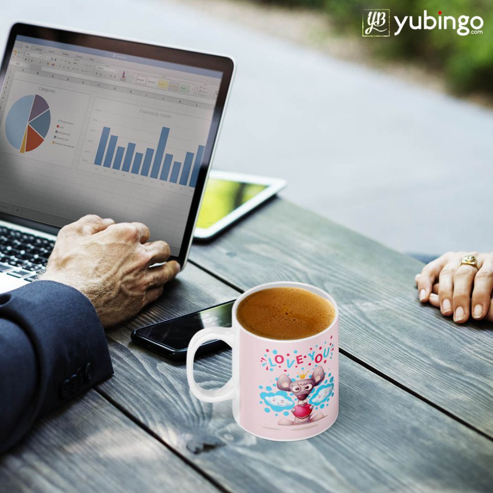 Love You Coffee Mug - corporate gift by YuBingo