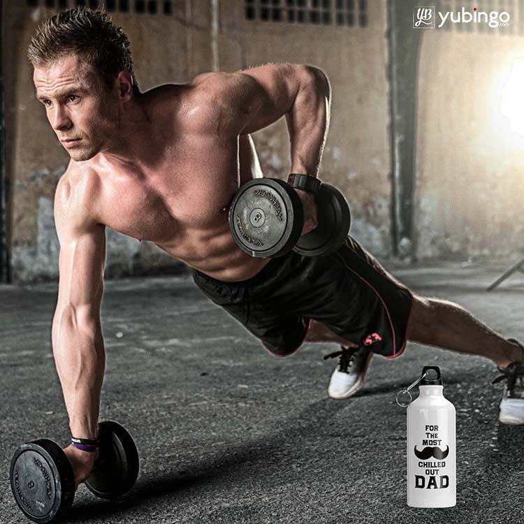 Most Chilled Out Dad Water Bottle - corporate gift by YuBingo