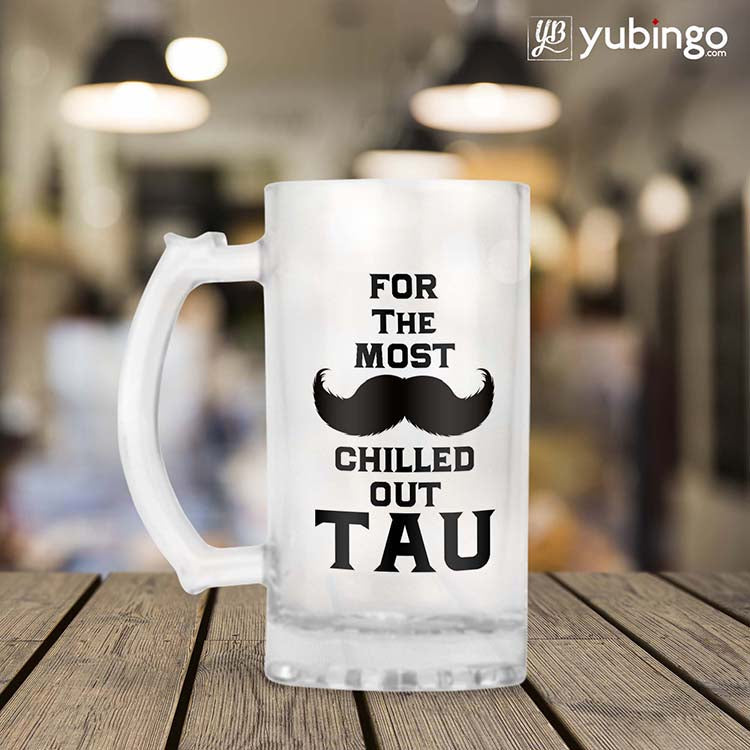 Most Chilled Out Tau Beer Mug - corporate gift by YuBingo