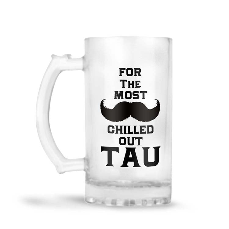 Most Chilled Out Tau Beer Mug - corporate gift by YuBingo