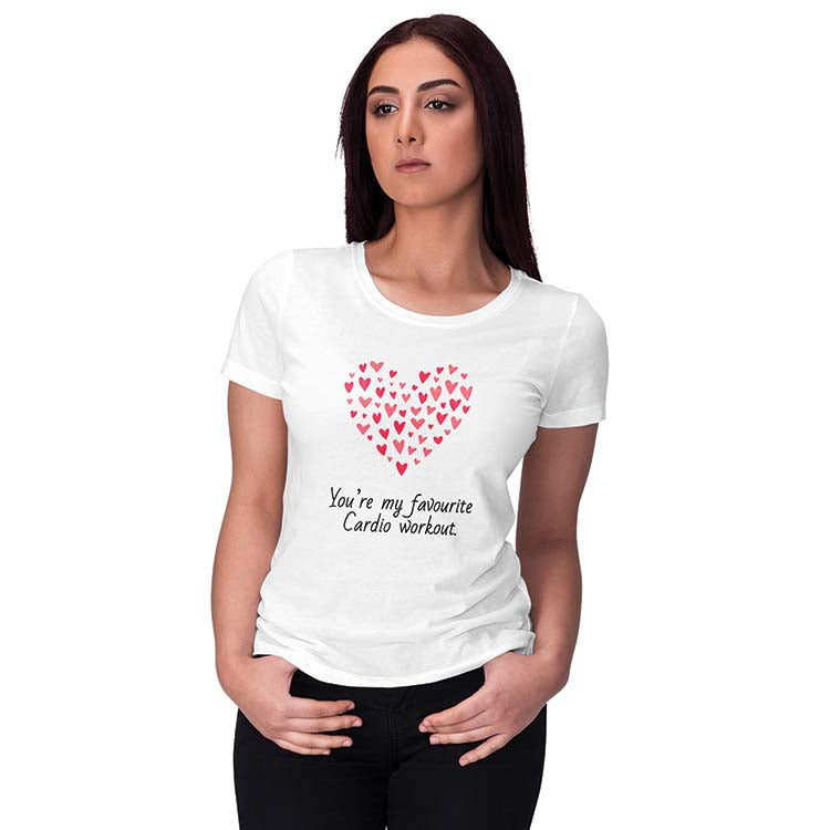 My Favorite Cardio Women T-Shirt - corporate gift by YuBingo