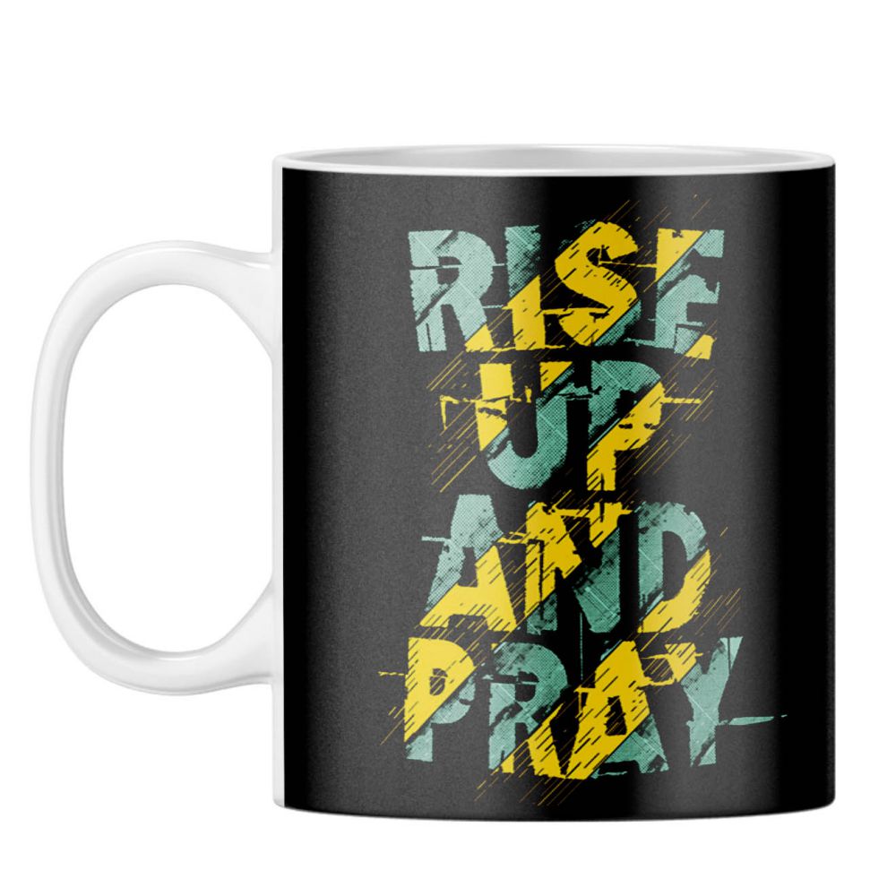 Rise Up and Pray Coffee Mug - corporate gift by YuBingo