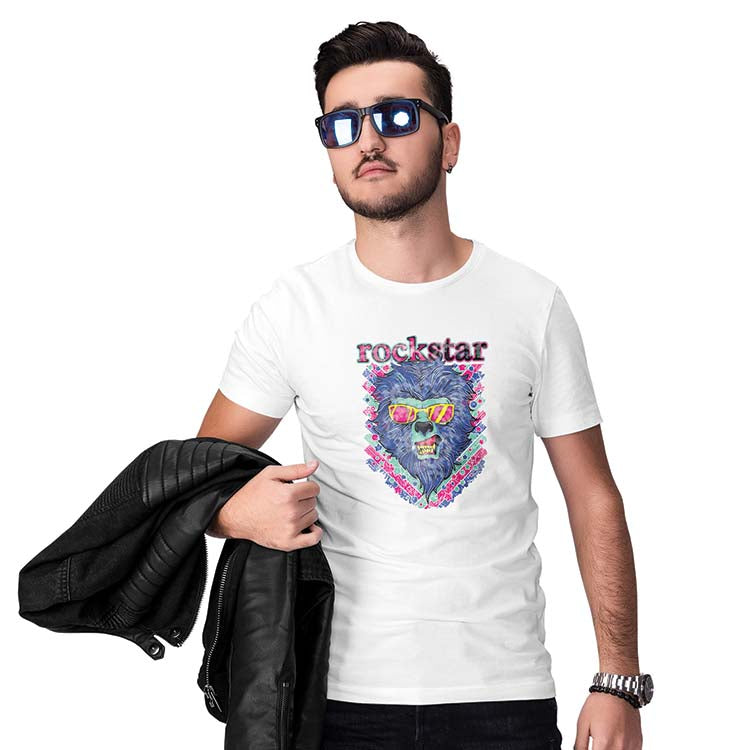 Rockstar Lion Men T-Shirt - corporate gift by YuBingo