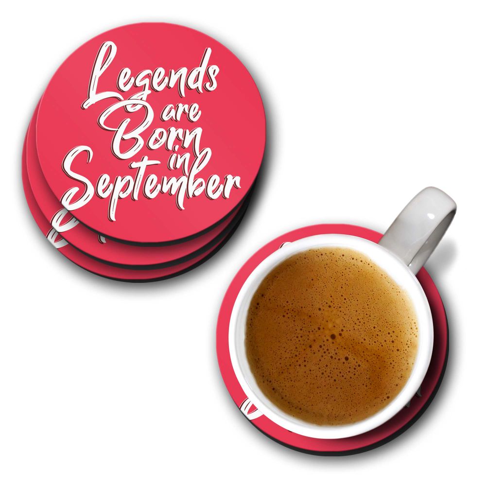 September Legends Coasters - corporate gift by YuBingo