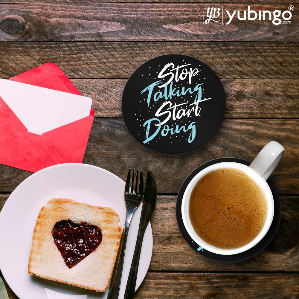 Stop Talking Coasters - corporate gift by YuBingo